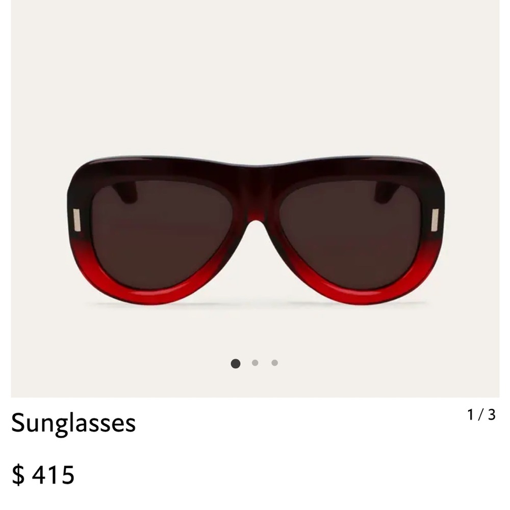 Salvatore Ferragamo Red and Black Sunglasses